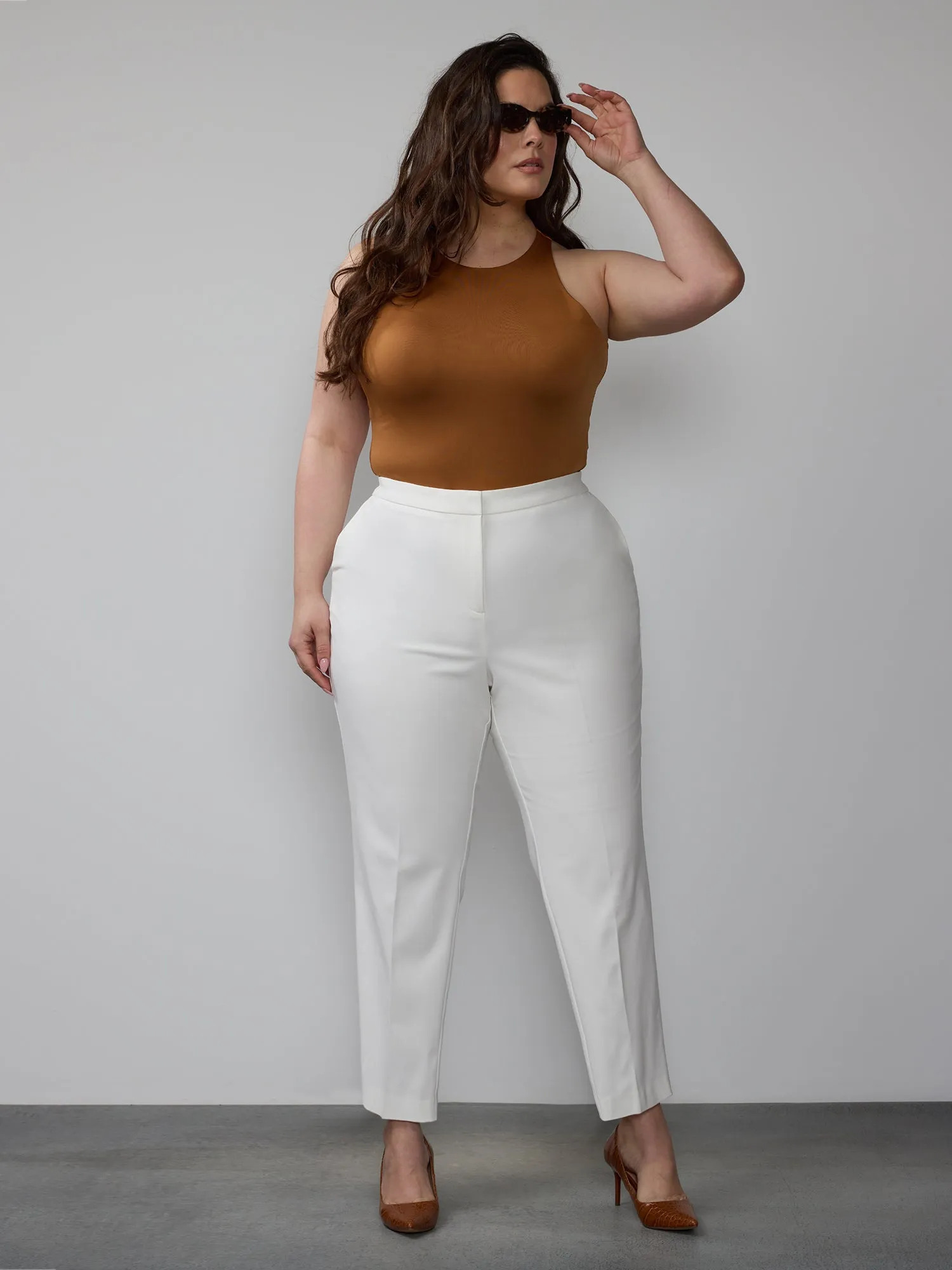 Plus Essential High Rise Ankle Pant