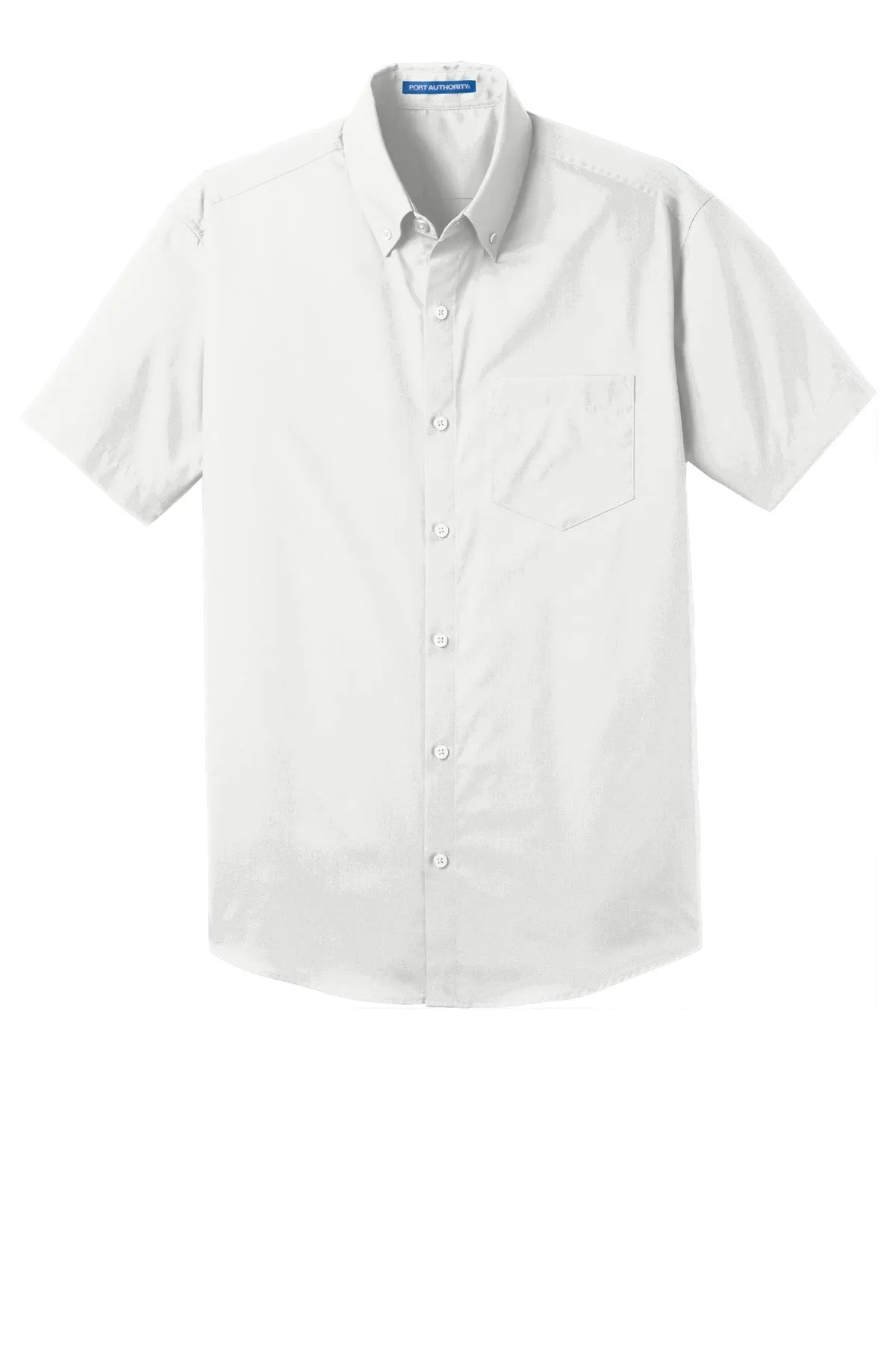 Port Authority Short Sleeve Carefree Poplin Shirt. W101