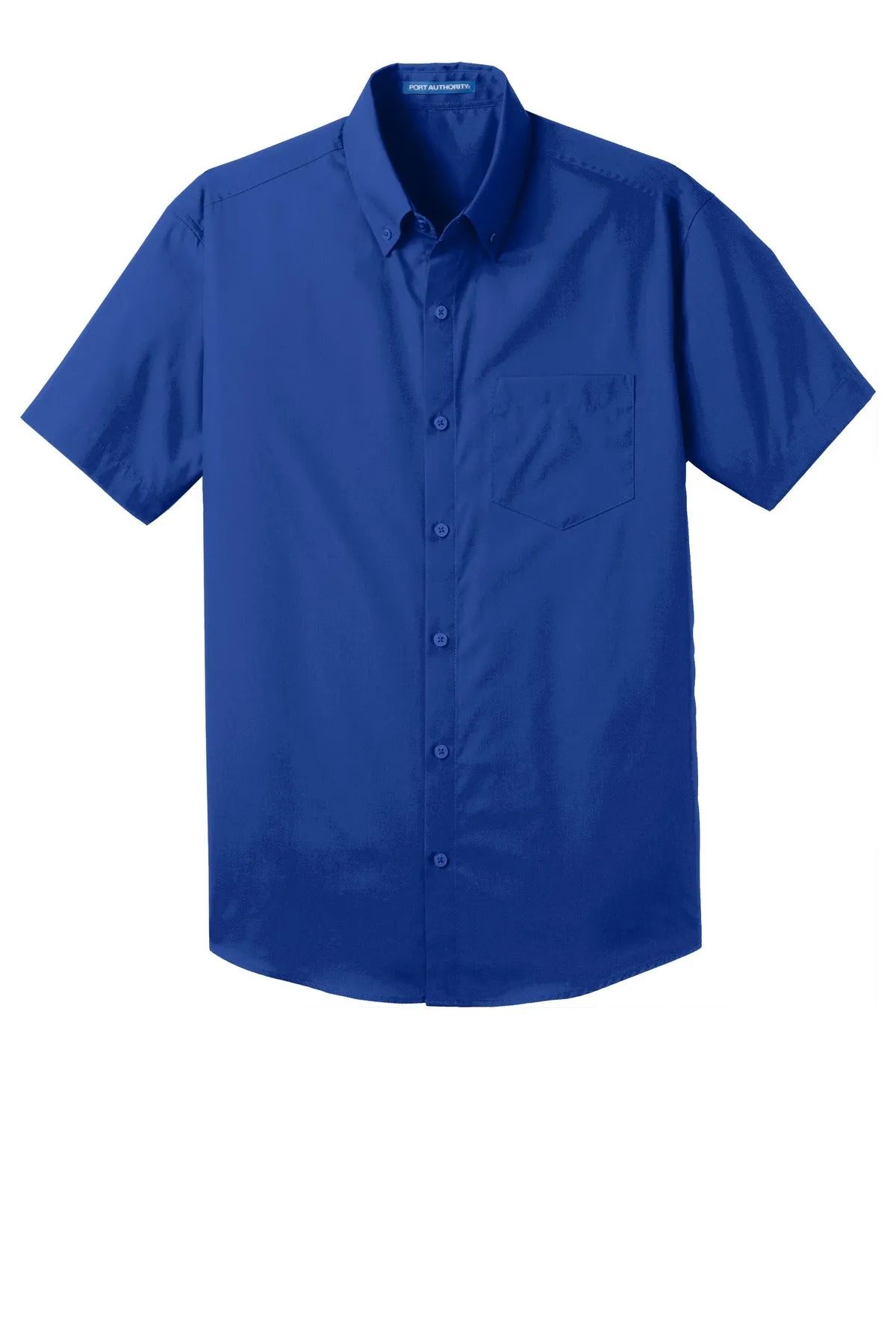 Port Authority Short Sleeve Carefree Poplin Shirt. W101