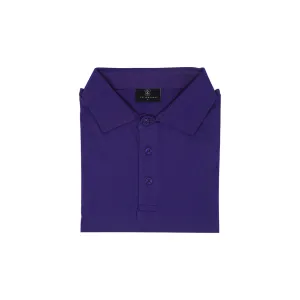 Purple Three Button Polo