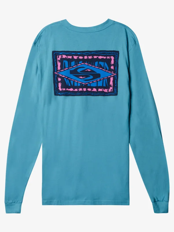 Quiksilver Echoes In Time L/S Tee-Delphinium Blue