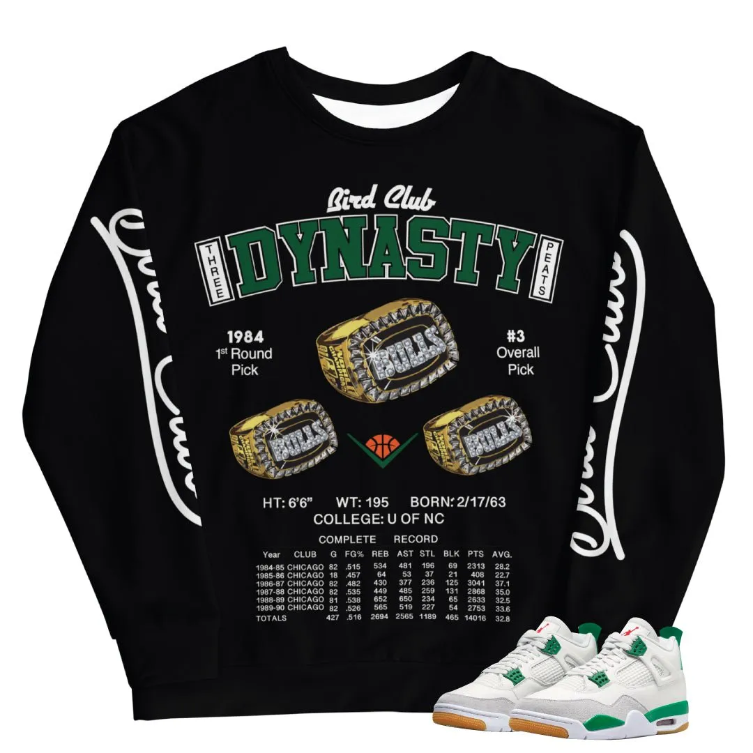 Retro 4 SB Pine Green Dynasty Sweatshirt