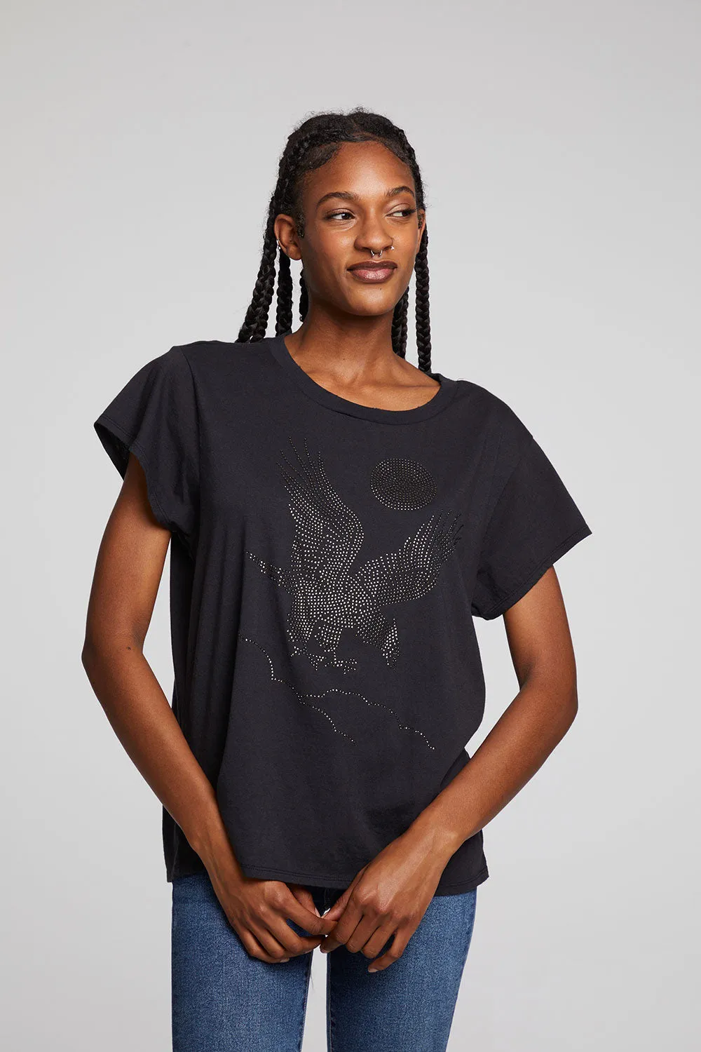 Rhinestone Eagle Tee