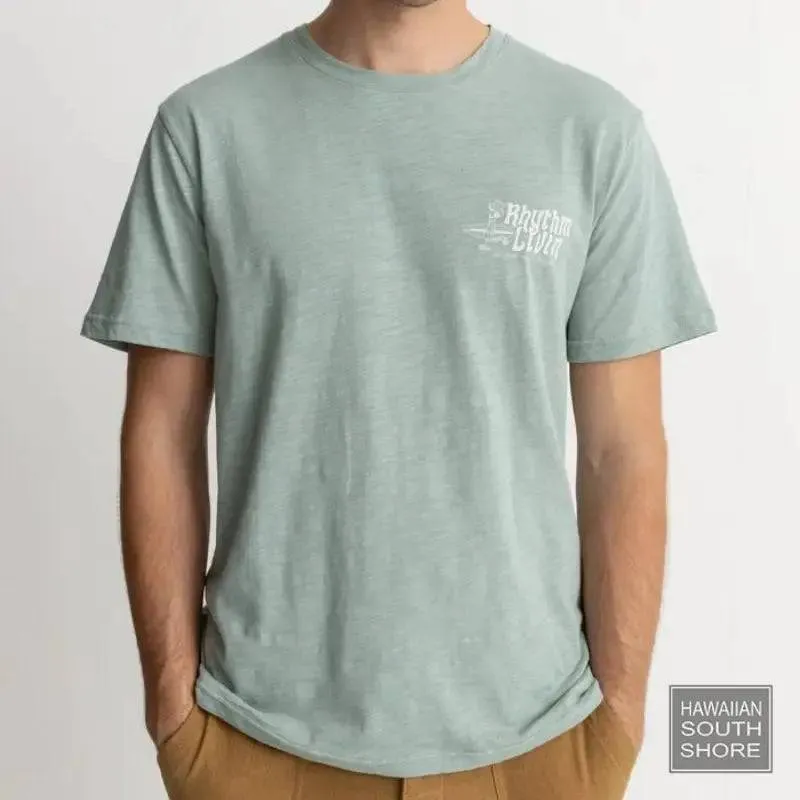 RHYTHM T-Shirt Livin Slub (Small - Large) Seafoam