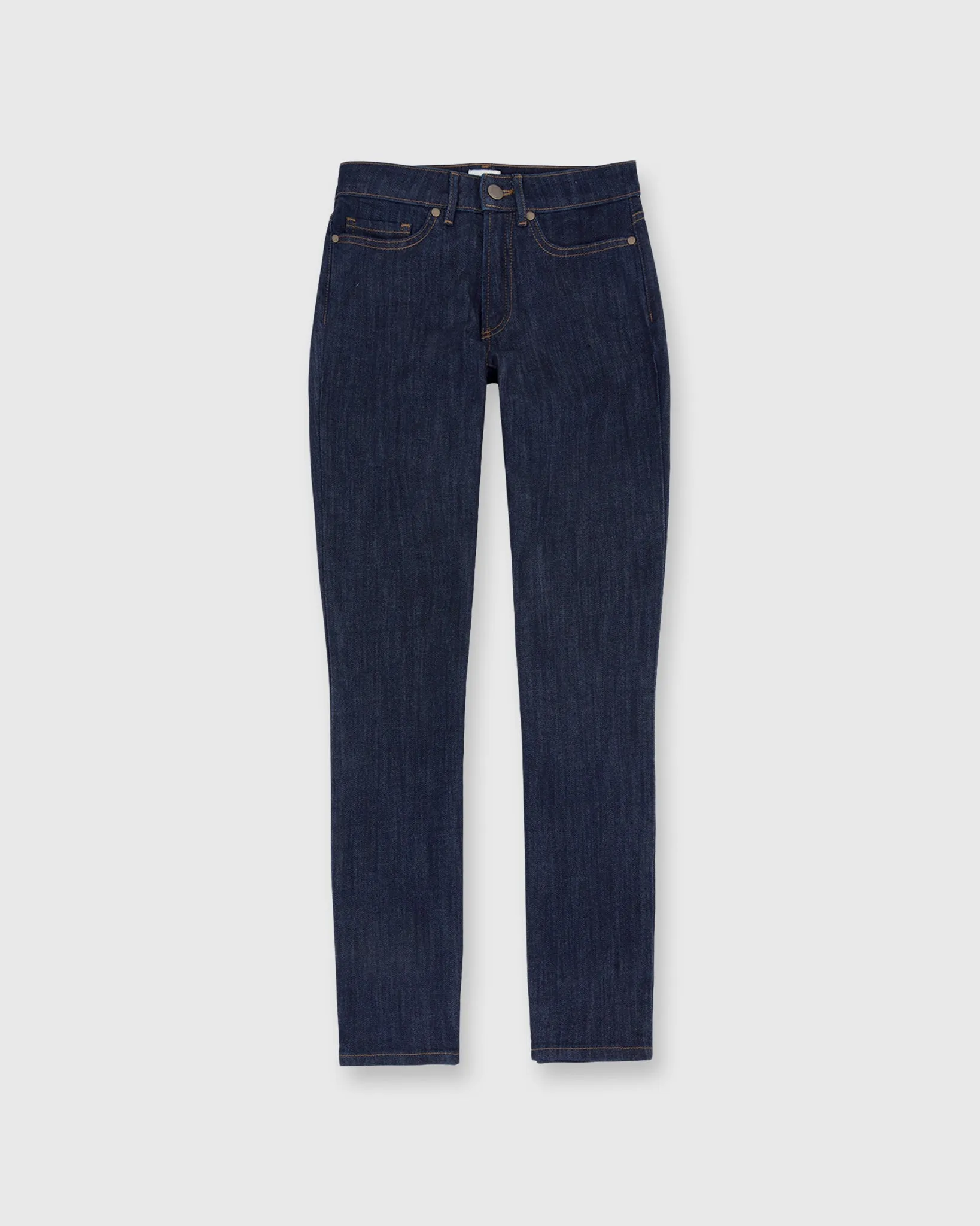 Straight Leg 5-Pocket Jean in Indigo Stretch Denim