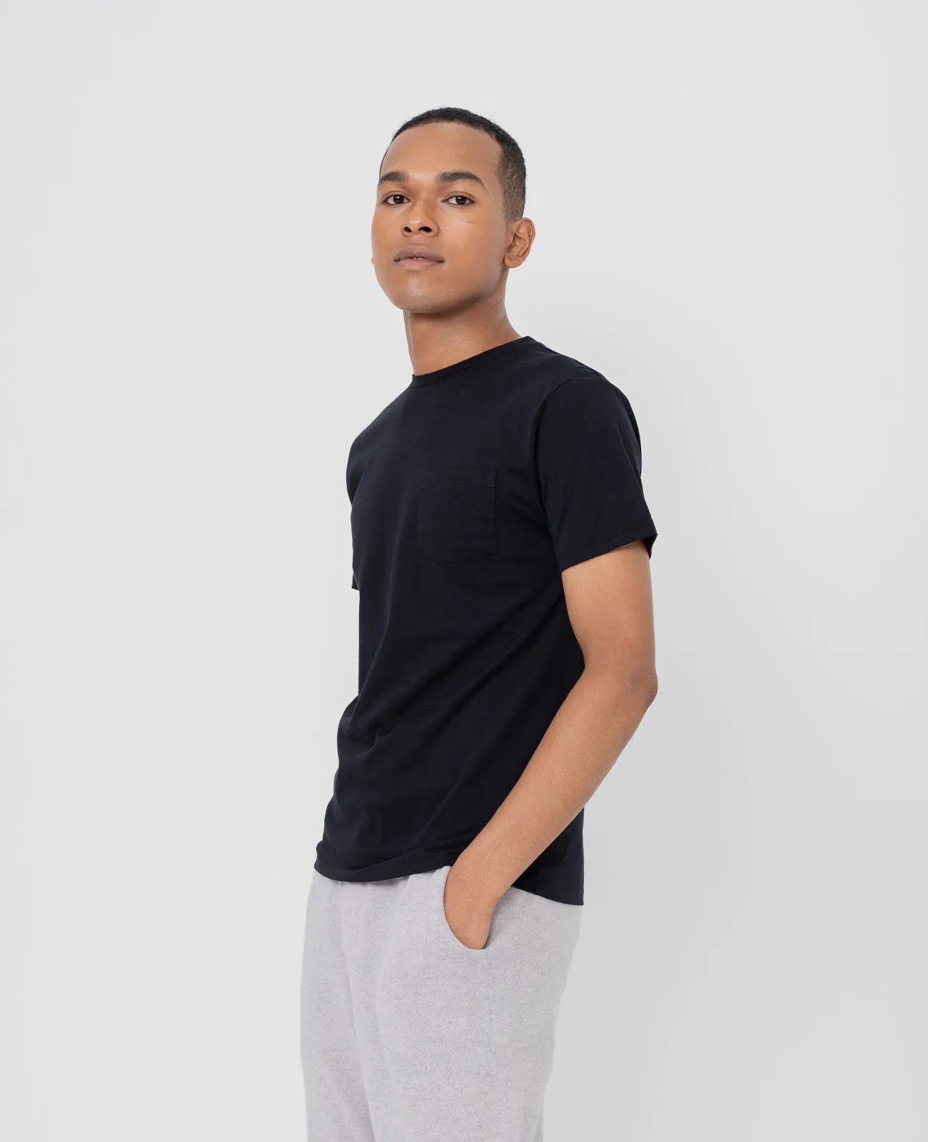 Supima Crew Neck Pocket Tee