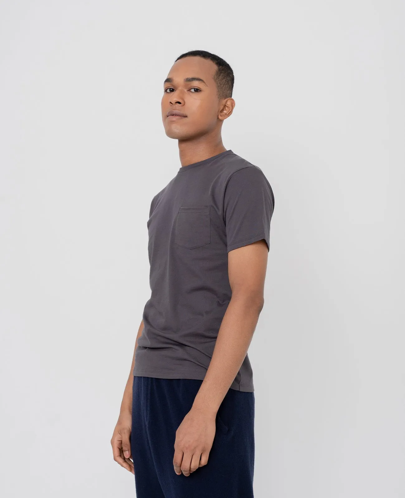 Supima Crew Neck Pocket Tee