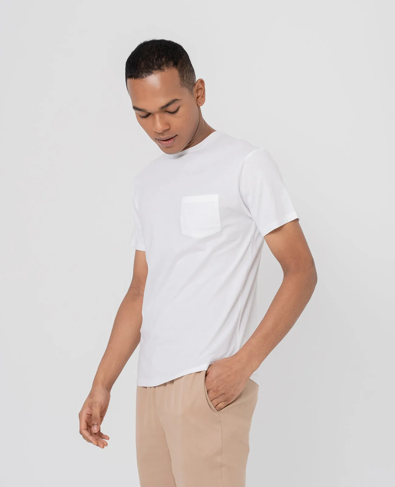 Supima Crew Neck Pocket Tee