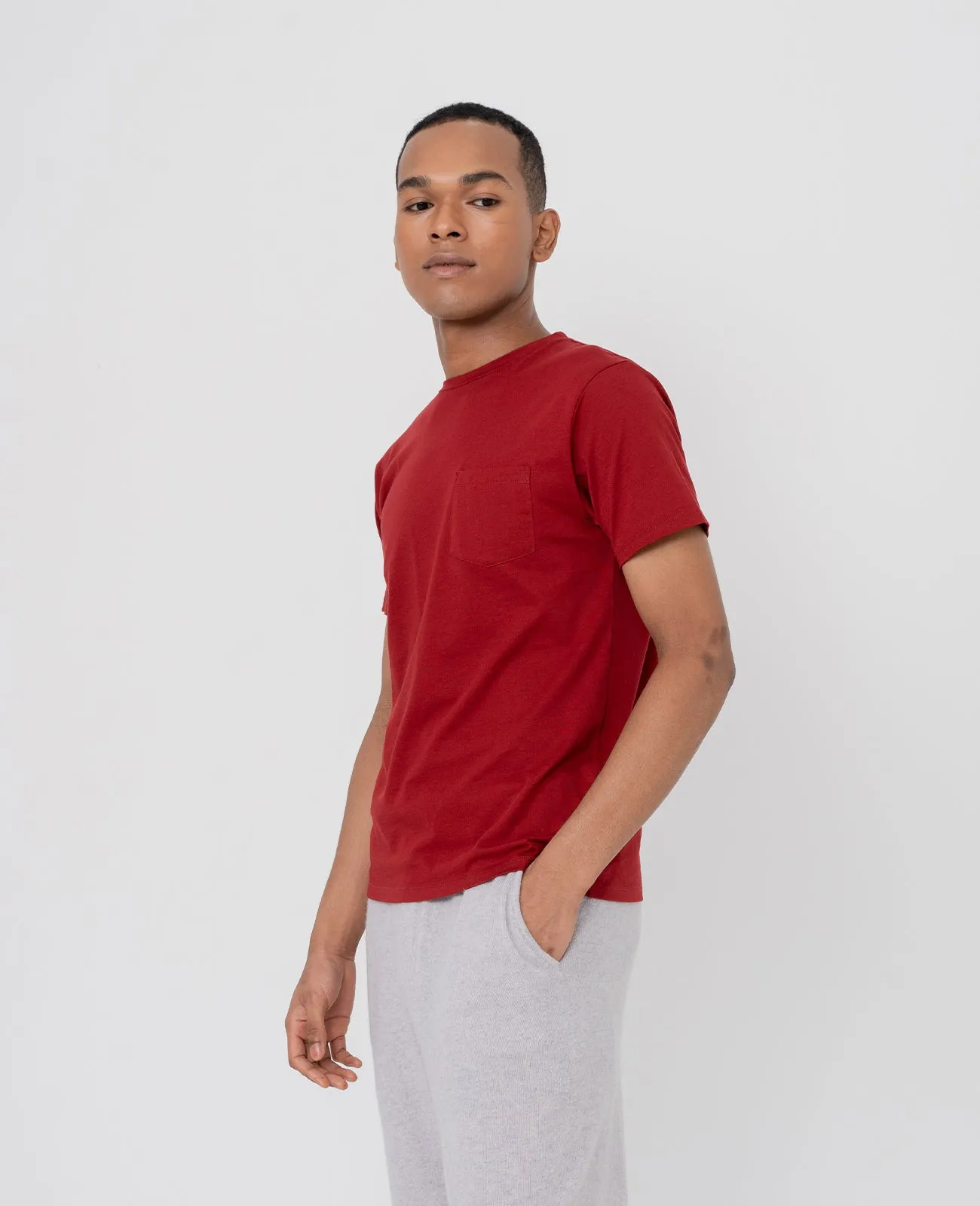 Supima Crew Neck Pocket Tee