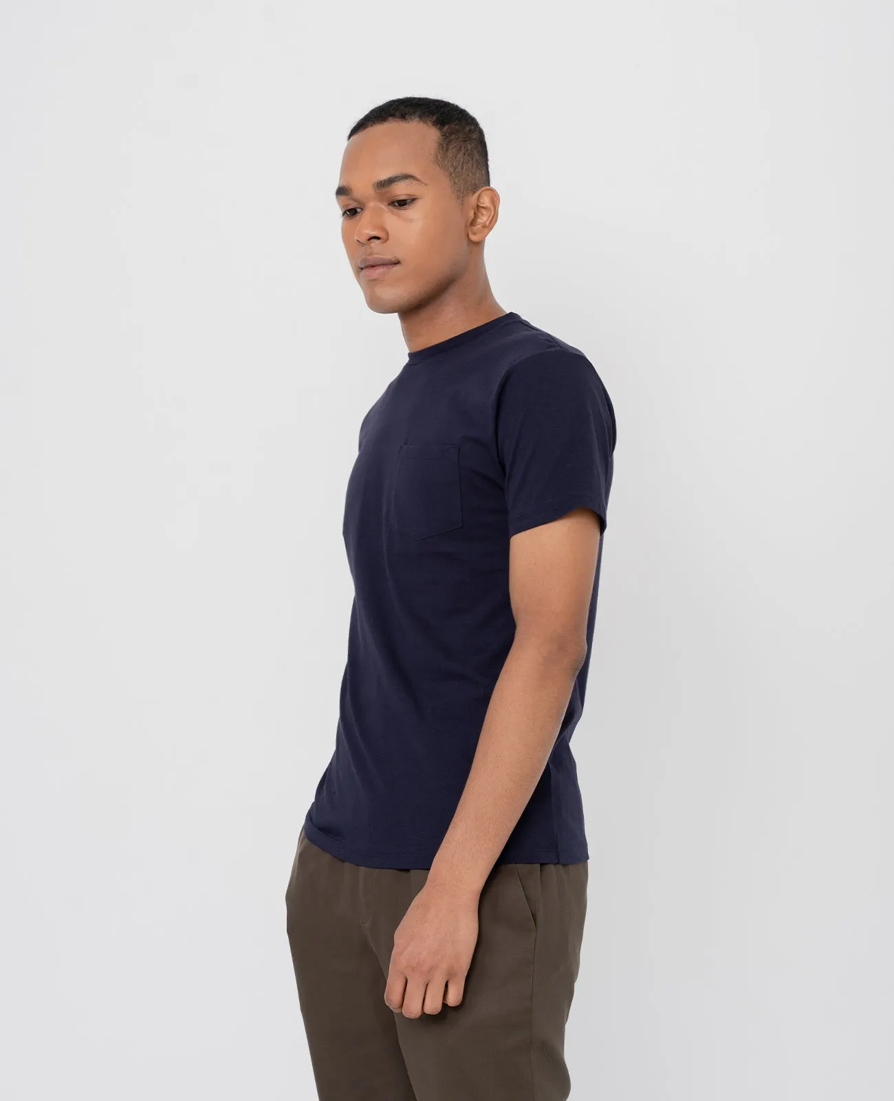 Supima Crew Neck Pocket Tee