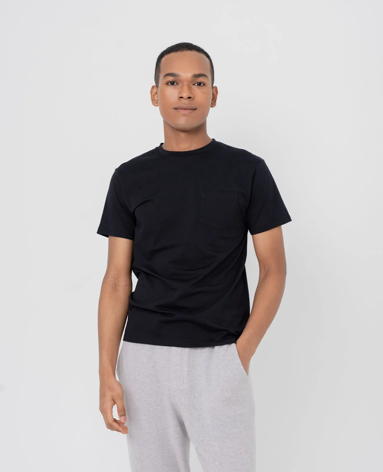 Supima Crew Neck Pocket Tee