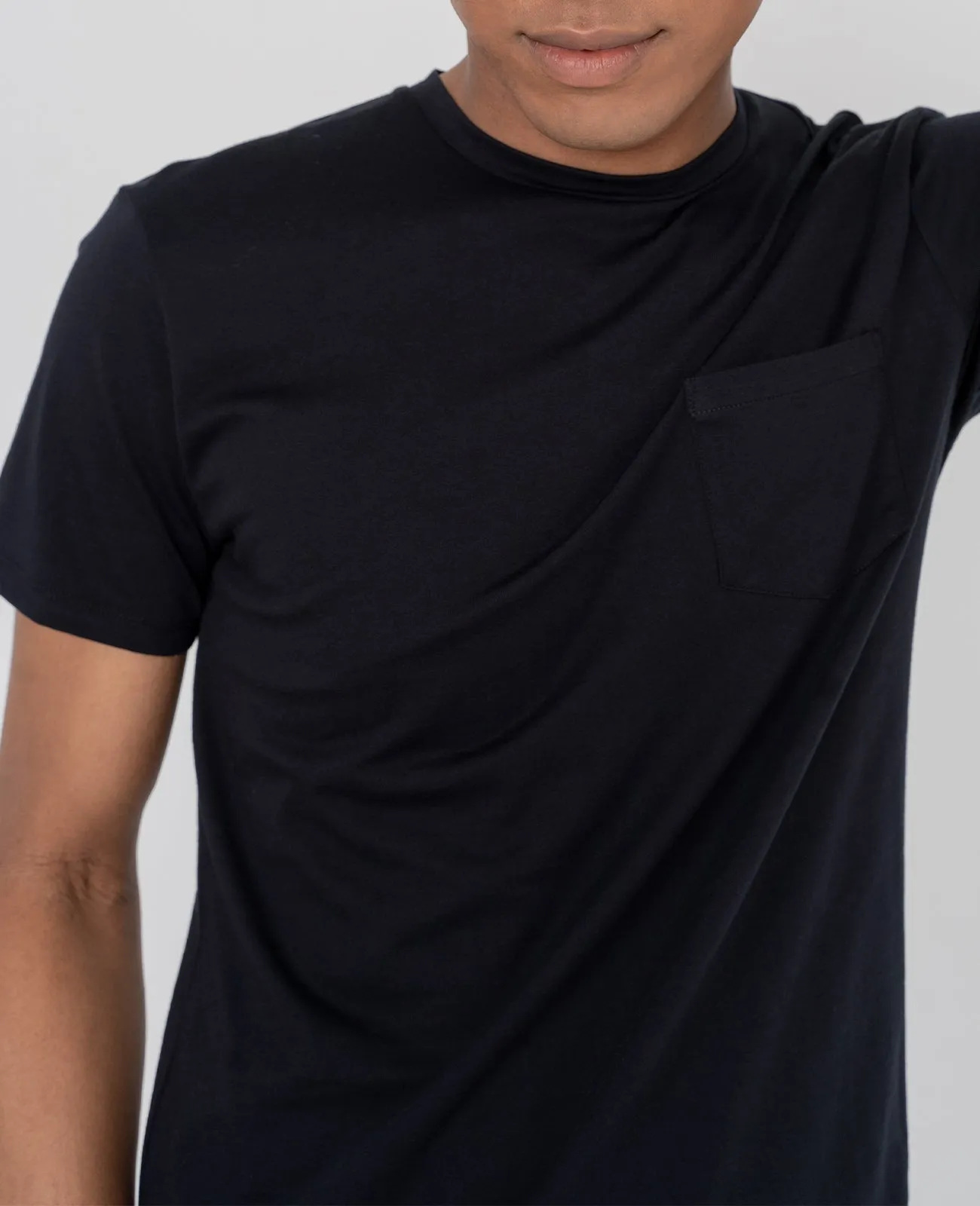 Supima Crew Neck Pocket Tee