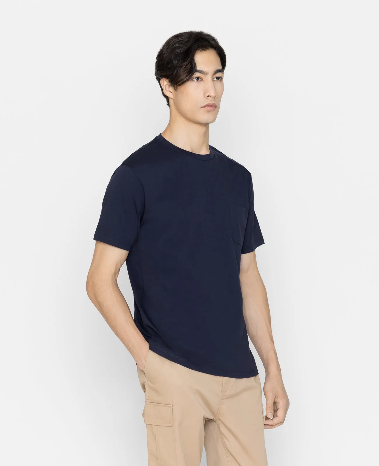 Supima Crew Neck Pocket Tee