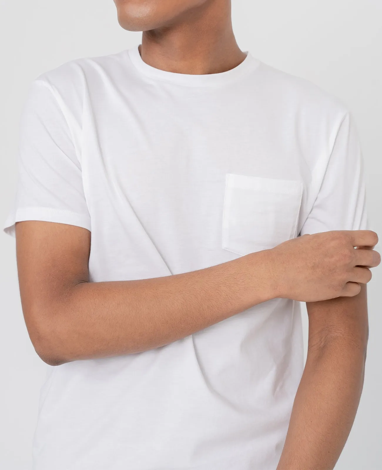 Supima Crew Neck Pocket Tee