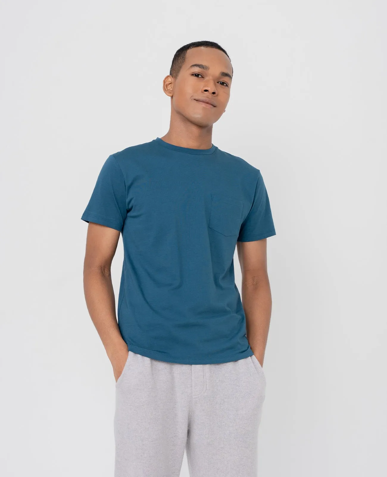 Supima Crew Neck Pocket Tee