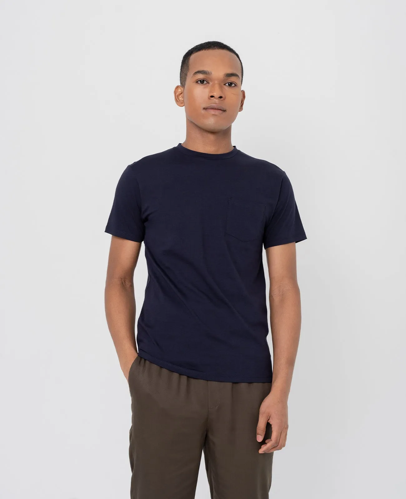 Supima Crew Neck Pocket Tee