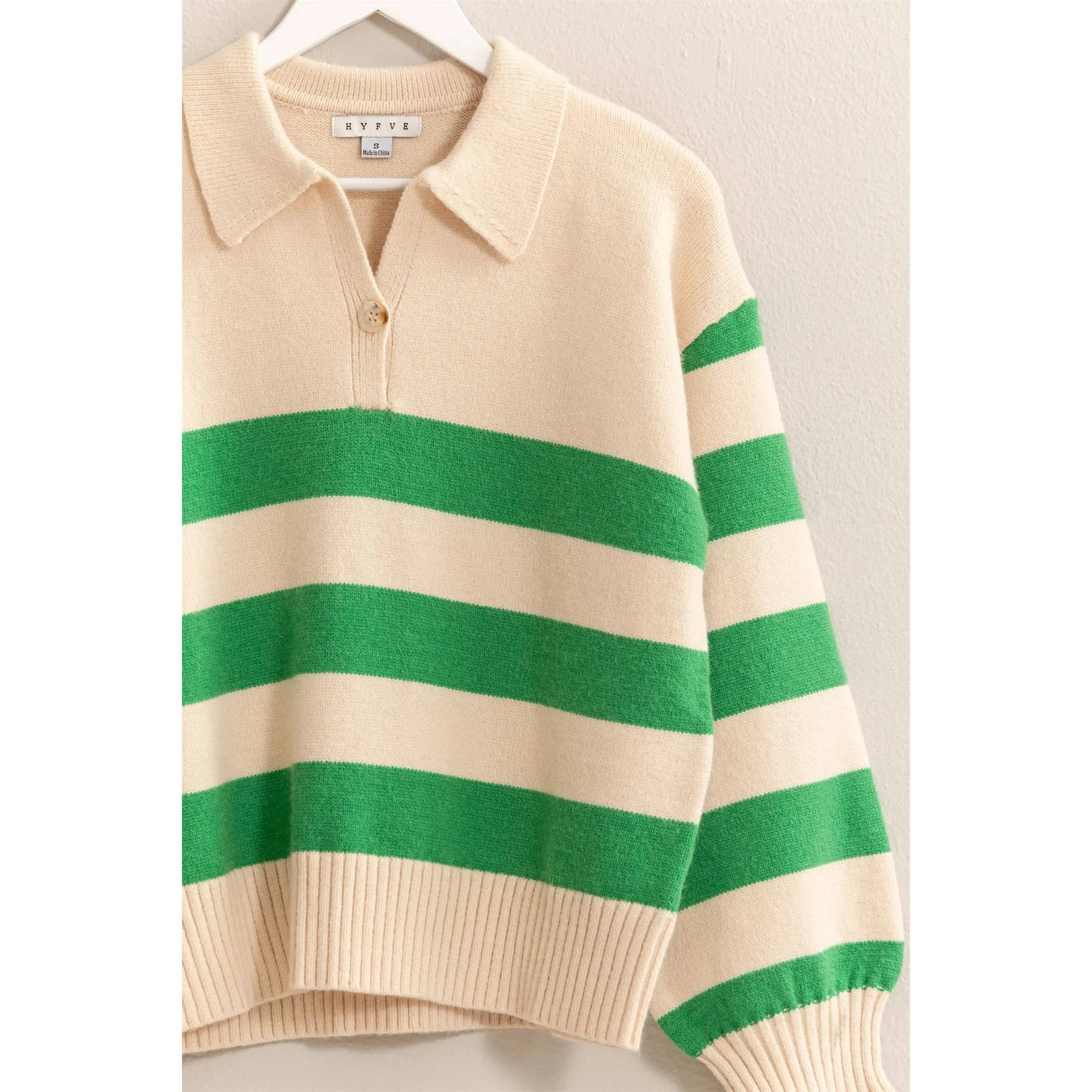 That's So 70's Collared Stripe Sweater