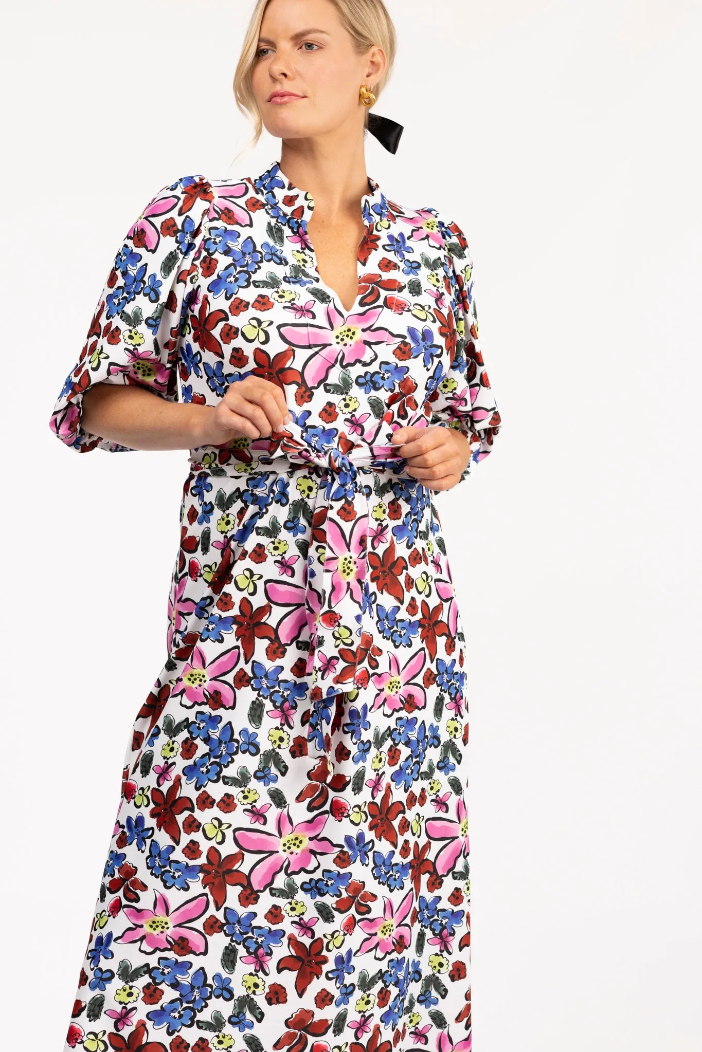 The Brooks Dress - Abstract Garden