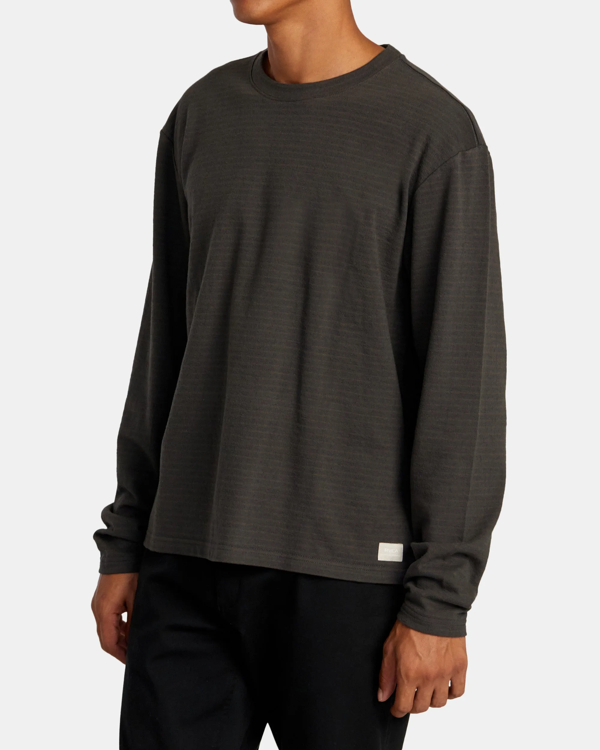 Vacancy Crew Long Sleeve Knit - Pirate Black