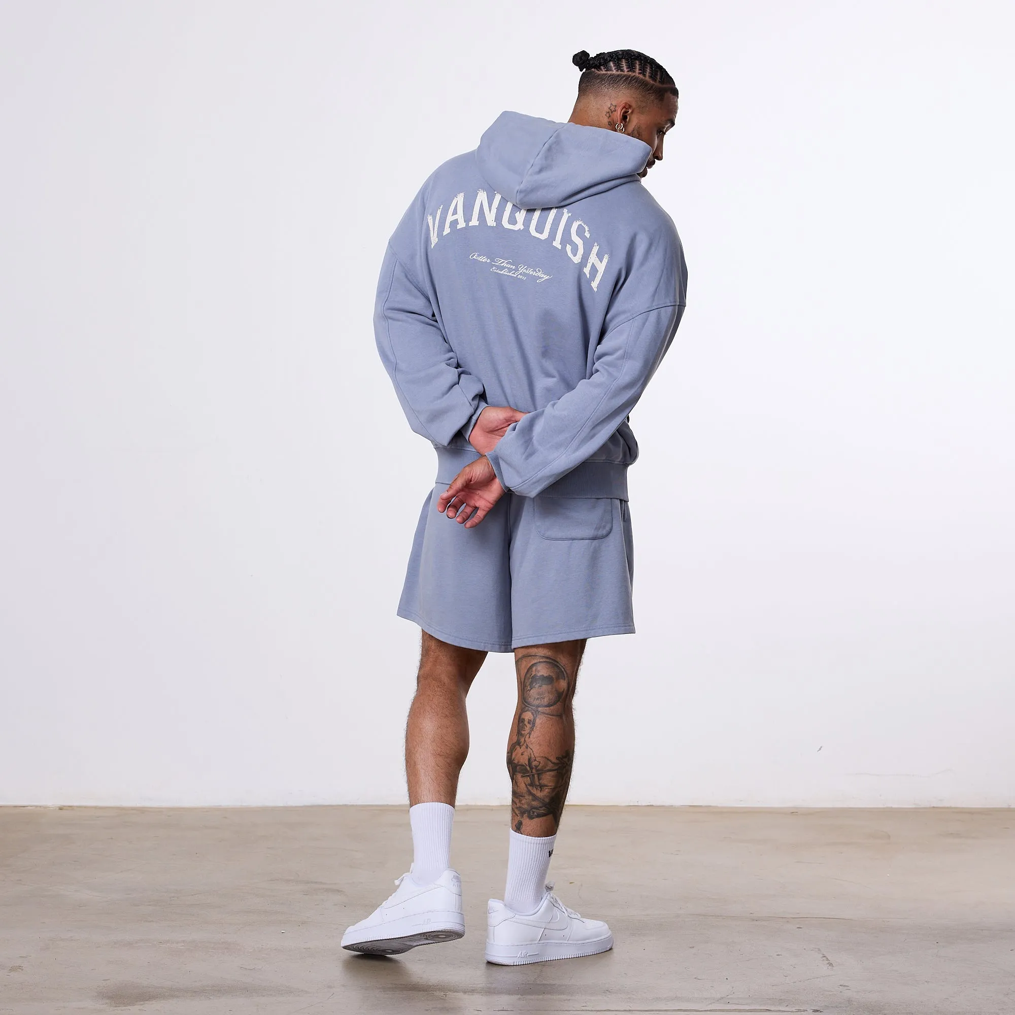 Vanquish Better Than Yesterday Washed Blue Full Zip Hoodie