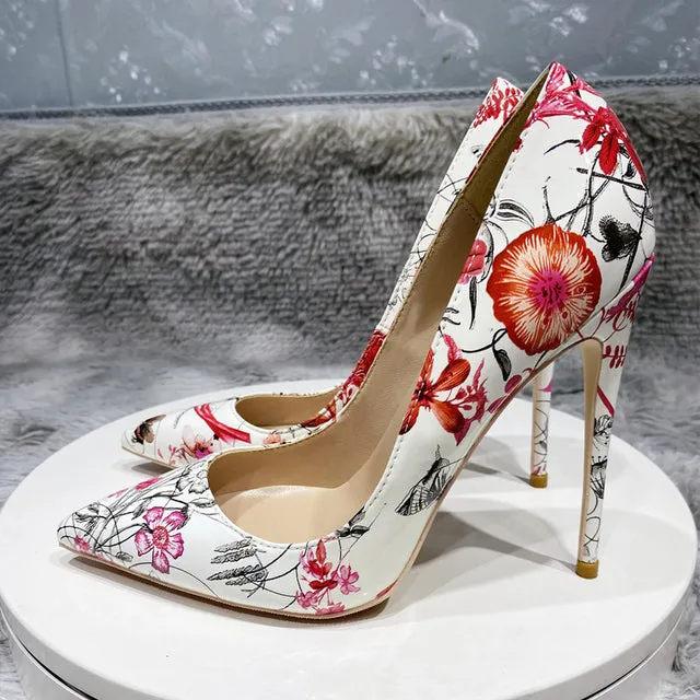 Veowalk Flowers Stiletto Pumps