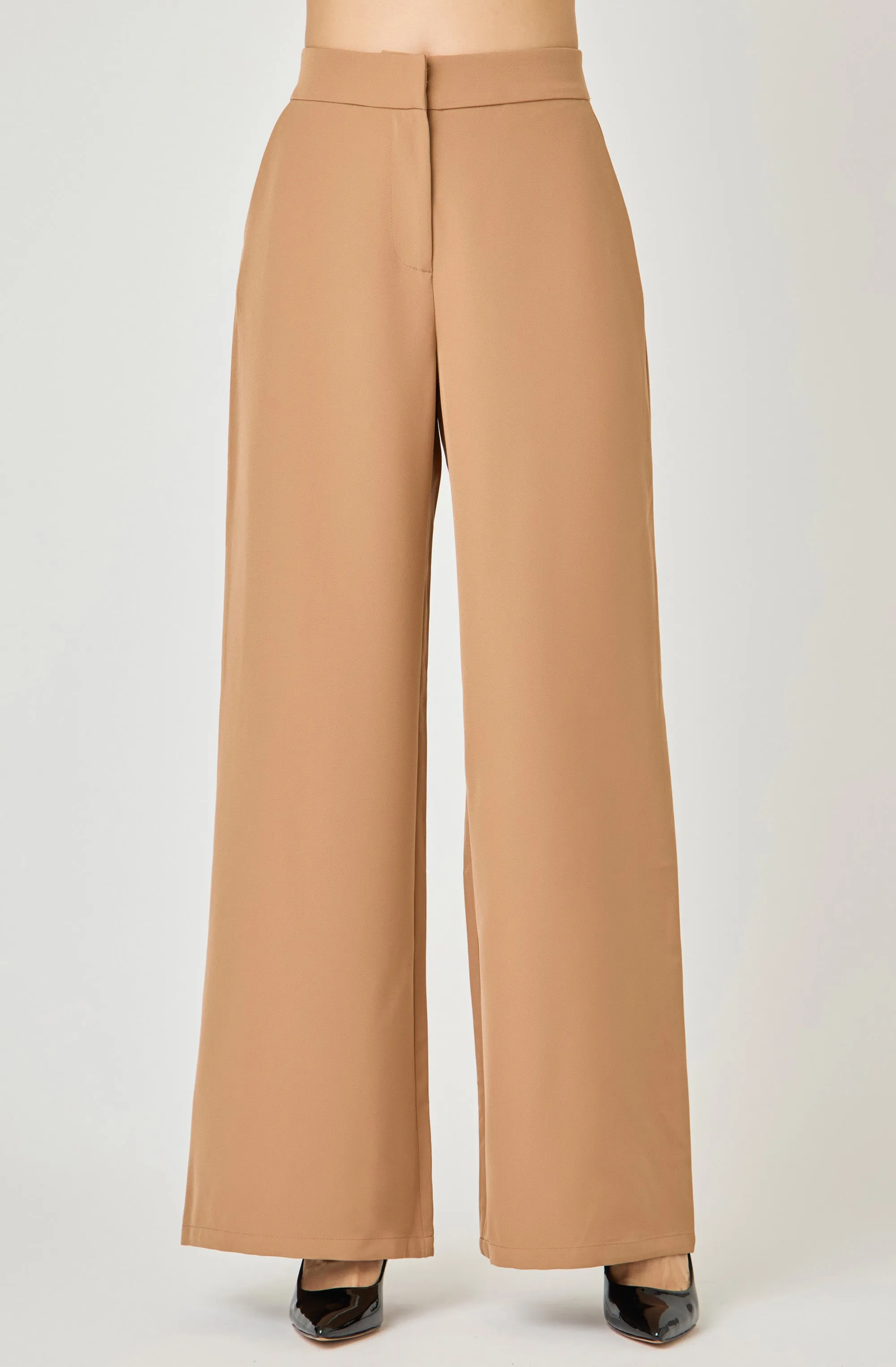 Wide Leg Pant with Elastic Back