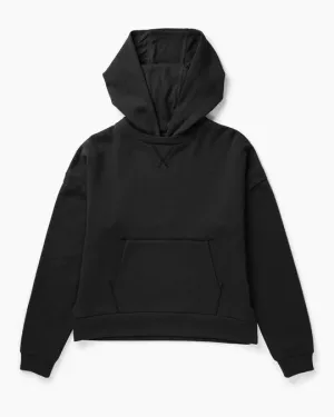 Women's Recycled Fleece Hoodie - Black